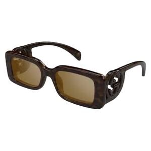 Gucci NWT Rectangular Frame GG Sunglasses in Tortoiseshell